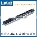 19" 1.5U 7 WAY ITALY TYPE WITH SWITCH thumbnail-1