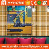 Good Quality MyHome Wholesale 3d Design Panel Effect Wallpaper Elegant Decorative Wall Paper thumbnail-1