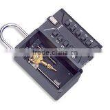 10-Bush Button Keybox Key Lock Box Key Storage Key Holder Box / Door Knob Lock, With Cable Key Safe Box