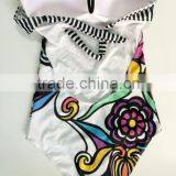 Designer Popular Digital Print Flower Hot Women Swimwear 2015 Sexy One Piece Bathing Suits in Stock thumbnail-5