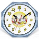 Plastic Gift Clock, with Custom Made Clock Dial for Promotion