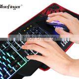 Fashional Rainbow Backlit Wired Keyboard and Mouse Combo Set for Laptop Desktop thumbnail-5