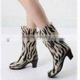 Sexy Women Half Heel Pvc Boots