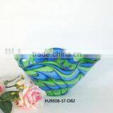 Phoenix Murano Art Glass Vases in Green and Blue thumbnail-1