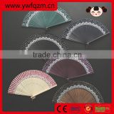 Women's handy foldable wooden fan