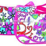 DIY Toy Designing Coloring Your Own Fashion Sparkling Handbag With 4 Mini Markers thumbnail-4
