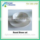 Unbreakable Melamine Dinner Set ,round Bamboo Melamine Dinner Plate & Bowl thumbnail-2