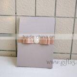 Custom Handmade Wedding Invitation Box With Pearl thumbnail-6