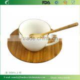 Bamboo Plate and Spoon With Stainless Steel Utensil Rack, Stainless Steel Kitchenwares thumbnail-3