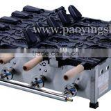 (3 in 1) 10pcs Fish Waffle Commercial Use Non-stick LPG Gas Ice Cream Taiyaki Machine + Batter Dispenser + Stuffing Scoop thumbnail-3