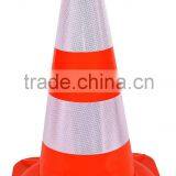 High Quality Flexible Orange PVC Traffic Cone thumbnail-2