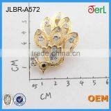 Handmade Accessories Women Brooch Big Peacock Shape Crystal Rhinestone Brooch thumbnail-2