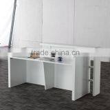 High End High Gloss Painting Modern White Office Reception Desk 2016 thumbnail-3