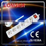 Hot Sale High Quality French 6 Way Switch Extension Socket Power Strip CE 16A 220V CHILD PROTECTOR