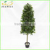 Artificial Decorative Pyramid Bay Tree for Wholesale Wooden Trunk