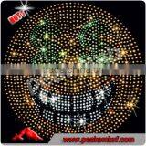 Wholesale Rhinestone Motif Emoji Heat Transfer Designs for Apparle Stock thumbnail-3