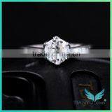 Moissanite Girdlestone Customized 14k Gold 1 Carat 9 Hearts & Flower Forever One Forever Brilliant Moissanite Rings thumbnail-3