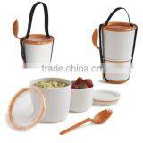 Freeze Breakfast Box Fruit Yogurt Milk Cream Liquids Cereal Lunch Container Cold thumbnail-4