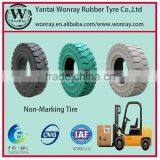 China Supplier Color Tyres Non-marking Solid Forklift Tyres 6.00-15