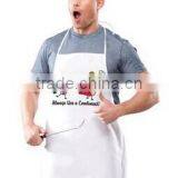 Adjustable Neck Strap Black Bib Apron for Waiter thumbnail-2