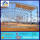 low cost prefab long-span mobile workshop steel structure drawing