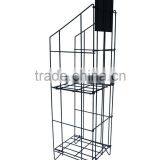 2 Tiers Floor Standing Newspaper Magazine Display Rack thumbnail-1