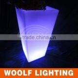 Waterproof Decoration LED High Square Flower Pot LED Garden Pot thumbnail-2