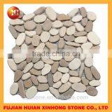 Flat Stone Mixed Pebble Tile, Pebble Tile for Wall Decoration thumbnail-3
