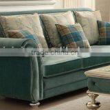 BISINI New Arrival European Style Living Room Sofa, Velvet Upholsteried Sofa Set, Sectional Leisure Furniture Sofa (BF01-X1194) thumbnail-2