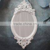 Home Decoration Exquisite Angel Carving Oval Wall Mirror thumbnail-3