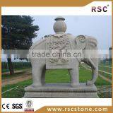 Stateliness White Marble Elephant Statue thumbnail-1