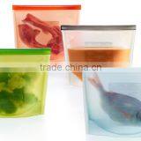 Fresh Vegetable Bag Silicone Food Bag With Zipper Food Freezer Bag thumbnail-3