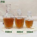 Wine Decanter & Whisky Glasses, Crystal Square Whiskey Decanter With Stopper. thumbnail-3