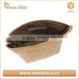 Cork Fabric Cosmetic Bag Wood Cork Plain Makeup Brush Bag thumbnail-4