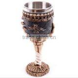 Creative Home 3D Stereoscopic Palm Skull Shape Goblet 200ml Stainless Steel Knight Shot Glass thumbnail-2