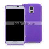 Solid Color TPU Soft Protective Case For Samsung S5, Soft Cell Phone Blank Black Cover thumbnail-1