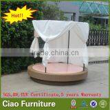 Luxury New Style Rattan Sun Bed Wicker Patio Daybed Outdoor Furniture thumbnail-4