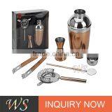 WS-CSA3 Copper Plated Cocktail Shaker Bar Set thumbnail-1