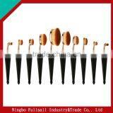 Newest Hot Sell Oval Tooth Brush Makeup Brush Set 10 Pcs / 5 Pcs Golden Beauty Makeup Brushes thumbnail-2