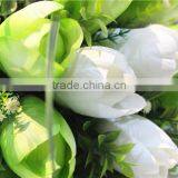 Home Garden Decorative Wedding 70cm Height Artificial Plastic Flower Bronze Bushing 18 Head Tulip EMG11 21W08 thumbnail-2