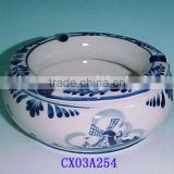porcelain blue and white painting ashtray