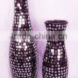 Customized China Professional Manufacturer Black Mosaic Vase Wholesale thumbnail-4