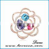 Shine Glass Rhinestone Brooch ,colorful Fancy Brooch Design,rhinestone Brooch Design thumbnail-1