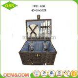 Cheap Wicker Wholesale Picnic Basket for 2 Person thumbnail-1