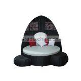 Morden Classic Design Rattan Day Bed for Garden Outdoor Furniture thumbnail-2