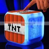 Plastic Wall Clock New Arrive 2019 Blue Digital Led Wall Clock thumbnail-1