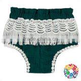 Wholesale Toddler Girls Boutique White Lace Tassels Girl Bloomers Wholesale thumbnail-1