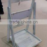 Outdoor Plant Stand Flower Garden Pot Display Wooden Shelf Planters thumbnail-3