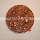 High Quality Metal Wall Relief With Peach Sculpture thumbnail-1