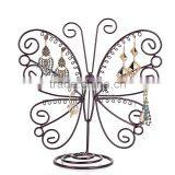 Delicate Metal Butterfly Shape Earring Wire Jewelry Display thumbnail-2